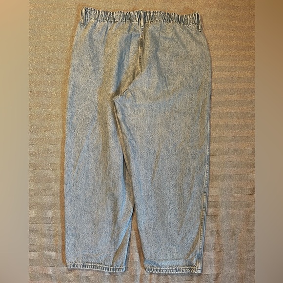 Madewell Pull- On Balloon Jeans in Closson Wash XXL - Picture 7 of 11